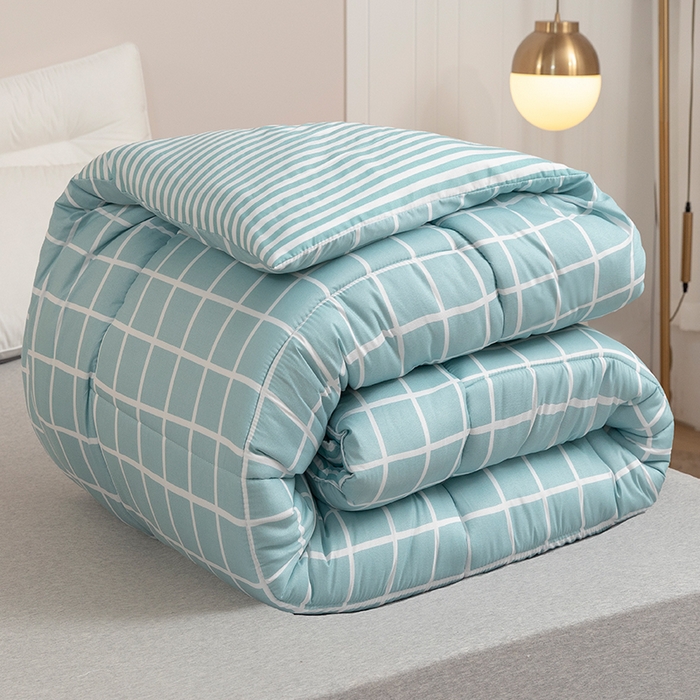 91家纺网 家纺一手货源 找家纺 悦织湾家纺 2025仿棉印花纯色学生被春秋被冬被四季通用被子被芯量多价优整年不断货 情调