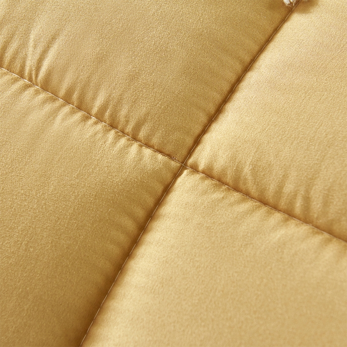 91家纺网 家纺一手货源 找家纺 悦织湾家纺 2025仿棉印花纯色学生被春秋被冬被四季通用被子被芯量多价优整年不断货 驼色