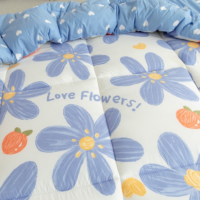 91家纺网 家纺一手货源 找家纺 悦织湾家纺 2025仿棉印花纯色学生被春秋被冬被四季通用被子被芯量多价优整年不断货 唯美