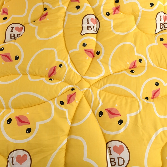 91家纺网 家纺一手货源 找家纺 悦织湾家纺 2025仿棉印花纯色学生被春秋被冬被四季通用被子被芯量多价优整年不断货 小黄鸭