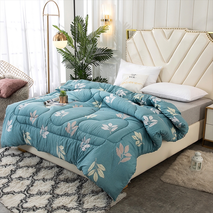 91家纺网 家纺一手货源 找家纺 悦织湾家纺 2025仿棉印花纯色学生被春秋被冬被四季通用被子被芯量多价优整年不断货 樱之恋