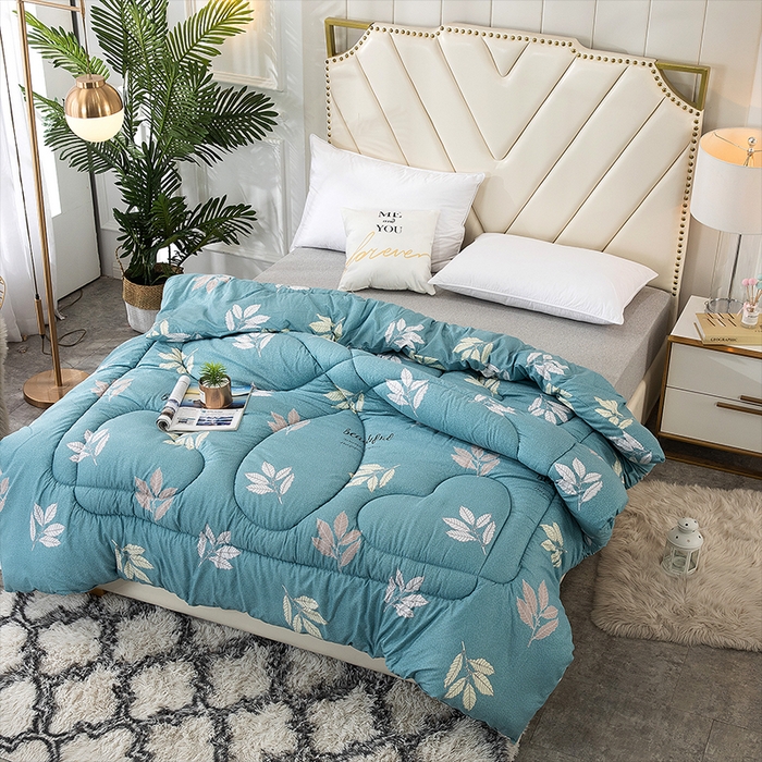 91家纺网 家纺一手货源 找家纺 悦织湾家纺 2025仿棉印花纯色学生被春秋被冬被四季通用被子被芯量多价优整年不断货 樱之恋