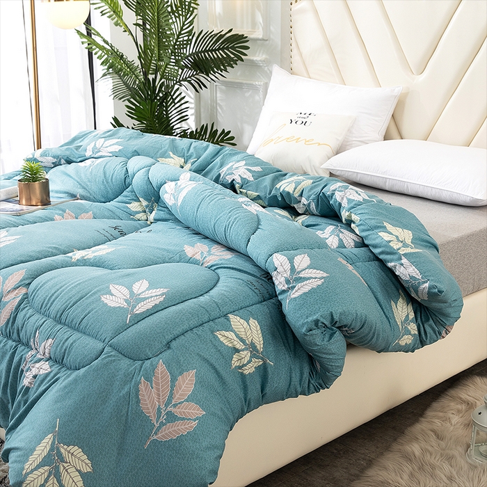 91家纺网 家纺一手货源 找家纺 悦织湾家纺 2025仿棉印花纯色学生被春秋被冬被四季通用被子被芯量多价优整年不断货 樱之恋