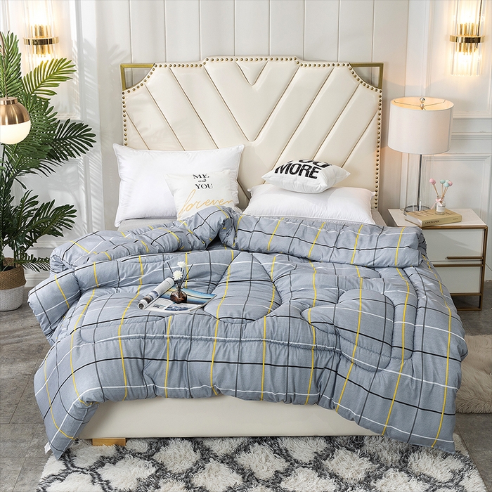 悦织湾家纺 2025仿棉印花纯色学生被春秋被冬被四季通用被子被芯量多价优整年不断货 真情有约