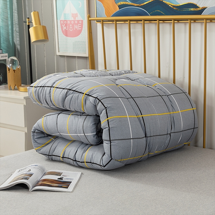 91家纺网 家纺一手货源 找家纺 悦织湾家纺 2025仿棉印花纯色学生被春秋被冬被四季通用被子被芯量多价优整年不断货 真情有约