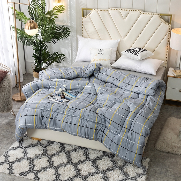 91家纺网 家纺一手货源 找家纺 悦织湾家纺 2025仿棉印花纯色学生被春秋被冬被四季通用被子被芯量多价优整年不断货 真情有约