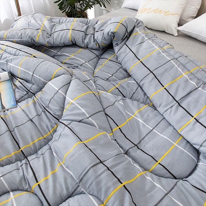 91家纺网 家纺一手货源 找家纺 悦织湾家纺 2025仿棉印花纯色学生被春秋被冬被四季通用被子被芯量多价优整年不断货 真情有约