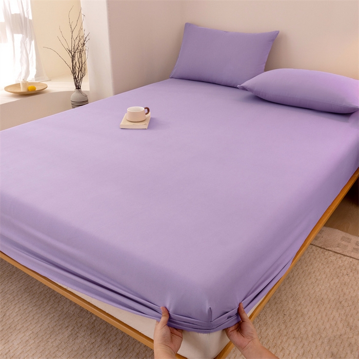 91家纺网 家纺一手货源 找家纺 柏钧家纺 新款外贸跨境电商热销款印花床笠三件套 深紫