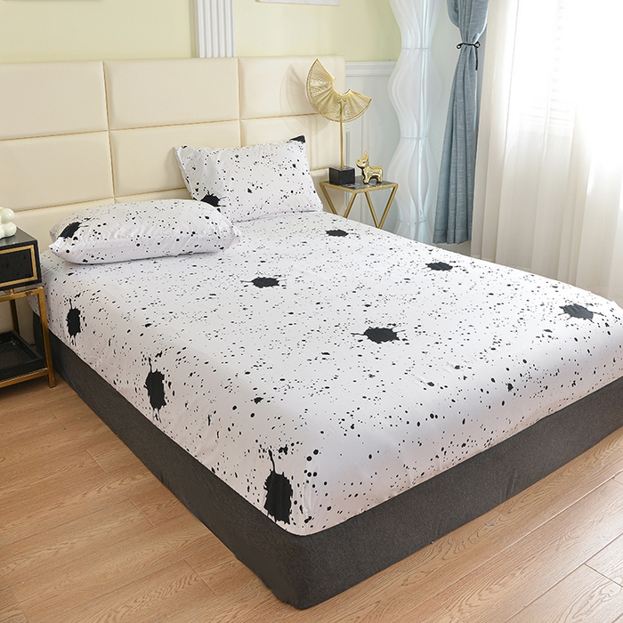 91家纺网 家纺一手货源 找家纺 （总）柏钧家纺 新款外贸跨境电商热销款印花床笠三件套