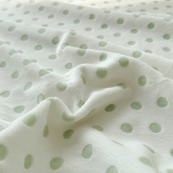91家纺网 家纺一手货源 找家纺 （总）寝柔家纺 2025新款冬季INS简约清新加厚牛奶雕花绒圆点波点单床笠