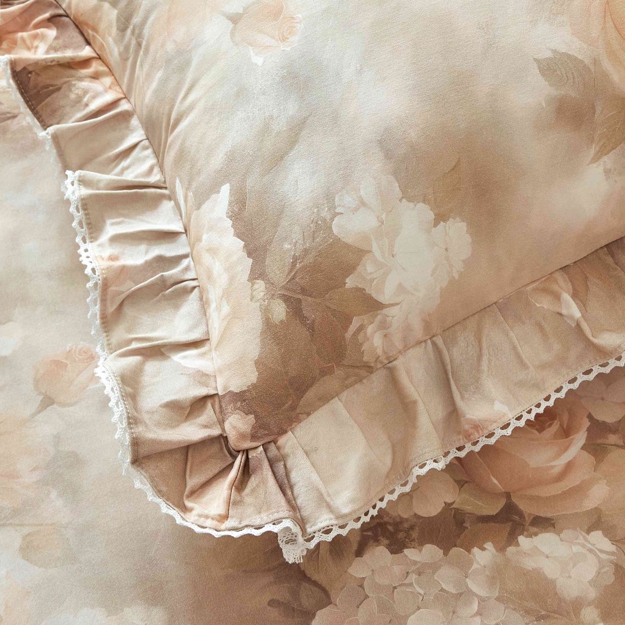 91家纺网 家纺一手货源 找家纺 缦彩 2025新款全棉纯棉磨毛枕套单枕套枕套单件 葵樱-红