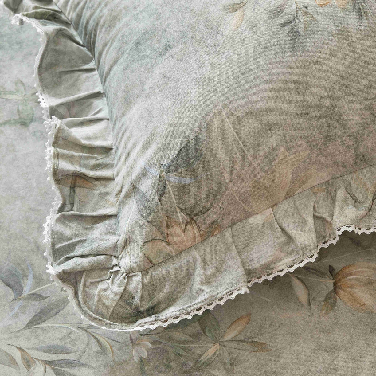 91家纺网 家纺一手货源 找家纺 缦彩 2025新款全棉纯棉磨毛枕套单枕套枕套单件 梦境-灰