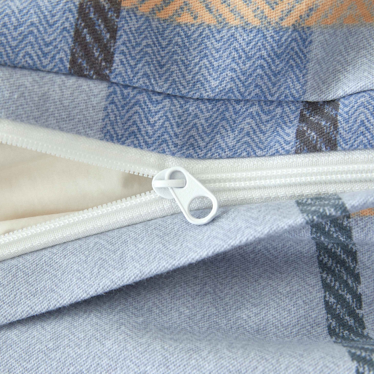 91家纺网 家纺一手货源 找家纺 缦彩 2025新款全棉纯棉磨毛枕套单枕套枕套单件 诺卡-蓝