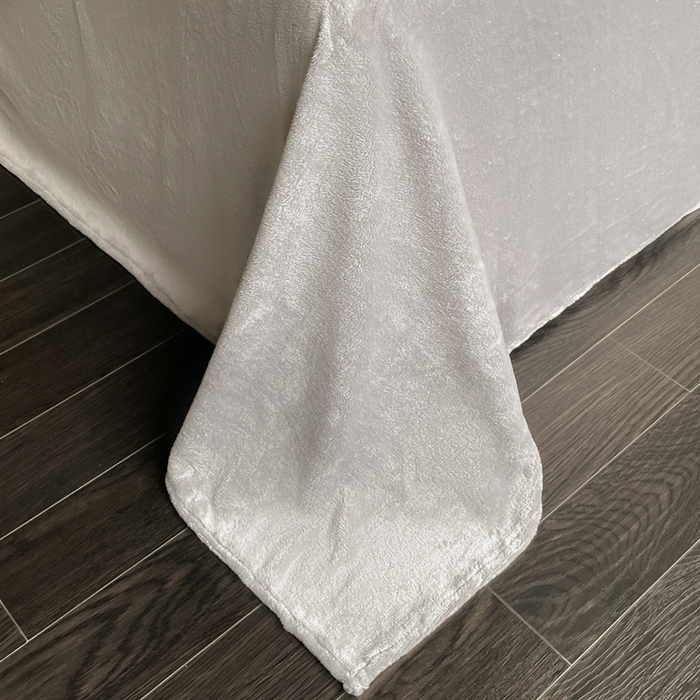 91家纺网 家纺一手货源 找家纺 云玲时尚 2025新款高克重泡泡牛奶绒单被套-泡芙 泡芙-浅灰