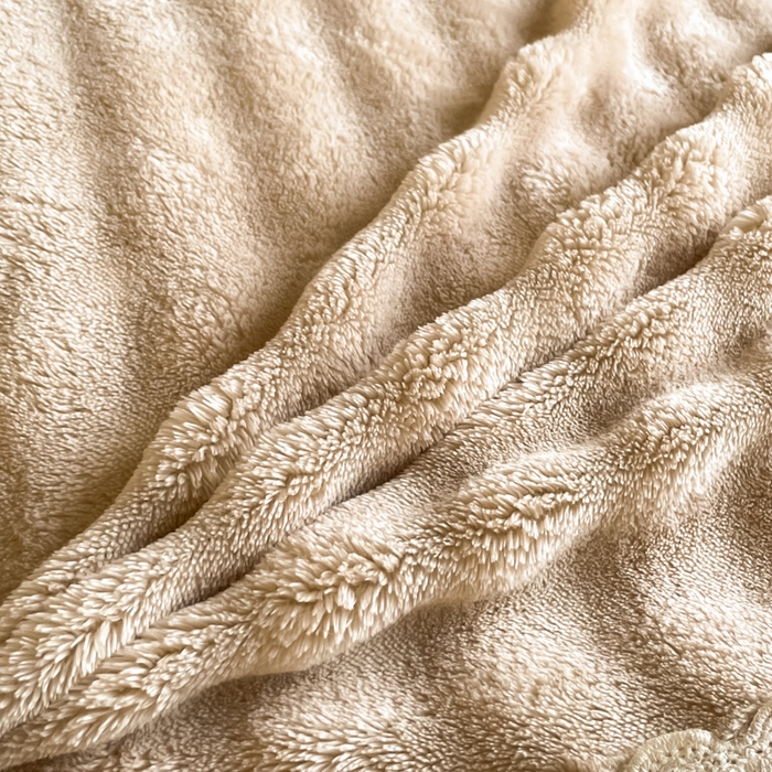 91家纺网 家纺一手货源 找家纺 云玲时尚 2025新款高克重泡泡牛奶绒单被套-泡芙 泡芙-卡其