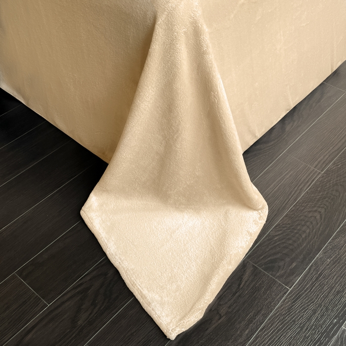 91家纺网 家纺一手货源 找家纺 云玲时尚 2025新款高克重泡泡牛奶绒单被套-泡芙 泡芙-奶咖