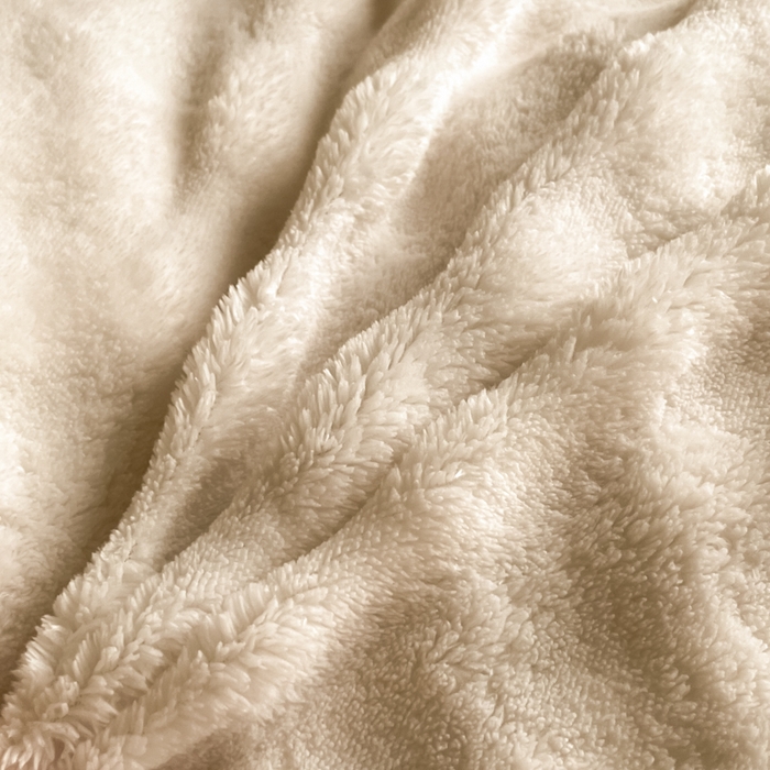 91家纺网 家纺一手货源 找家纺 云玲时尚 2025新款高克重泡泡牛奶绒单被套-泡芙 泡芙-奶咖