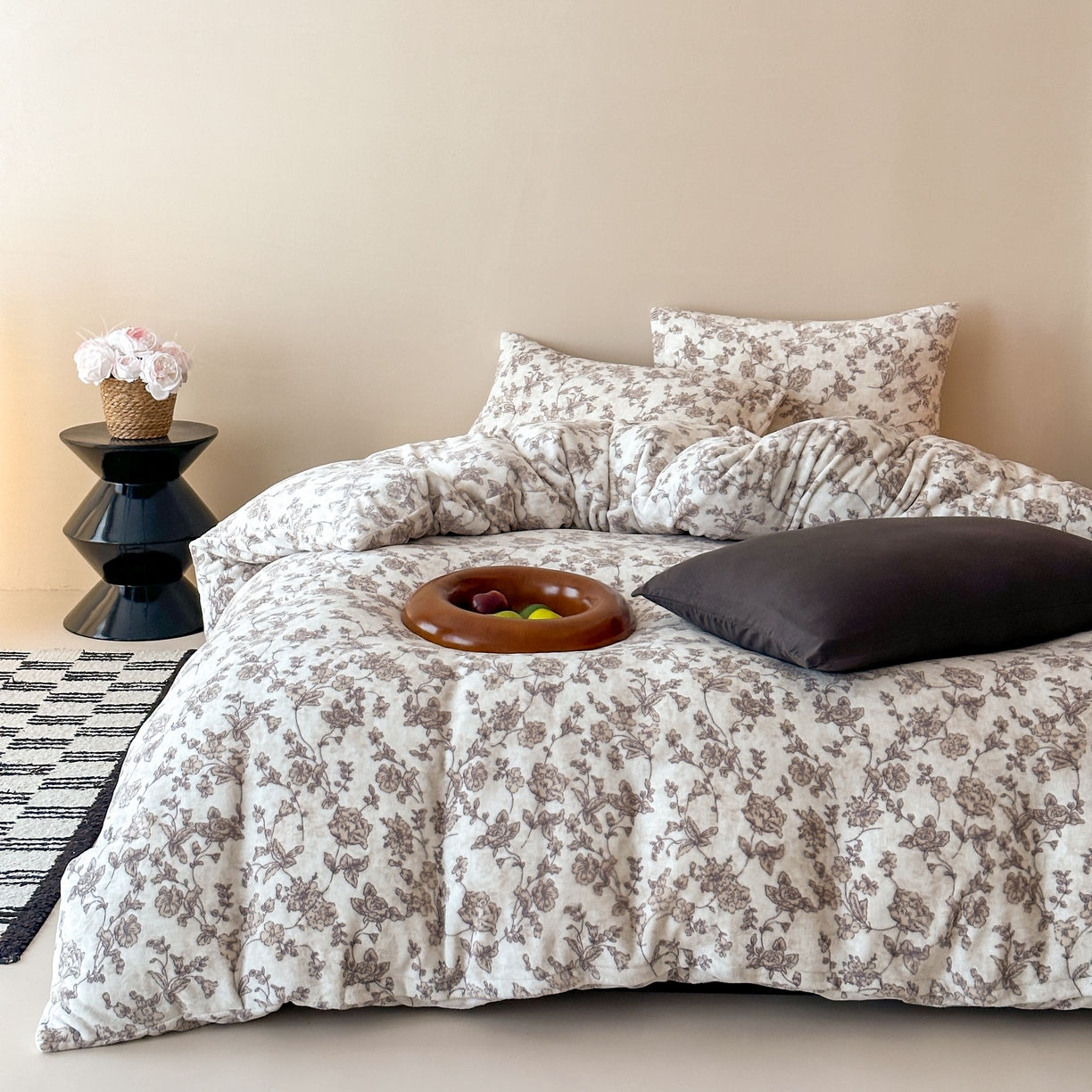 91家纺网 家纺一手货源 找家纺 （总）时光里 2025新款230克全消光印花10色专版花型四件套