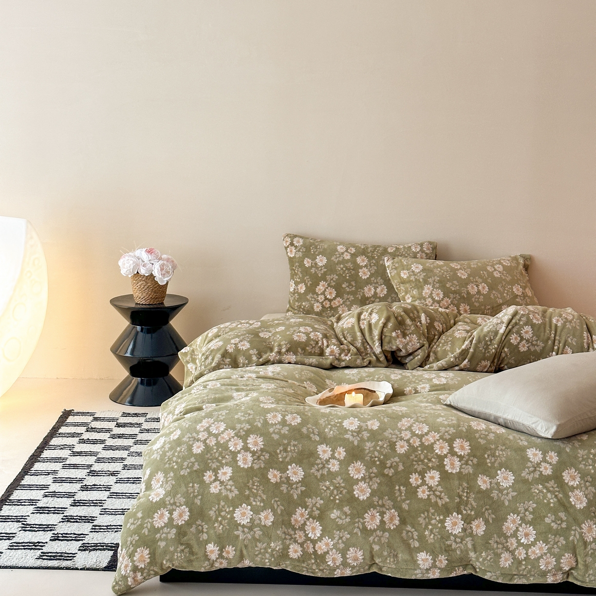 91家纺网 家纺一手货源 找家纺 （总）时光里 2025新款230克全消光印花10色专版花型四件套