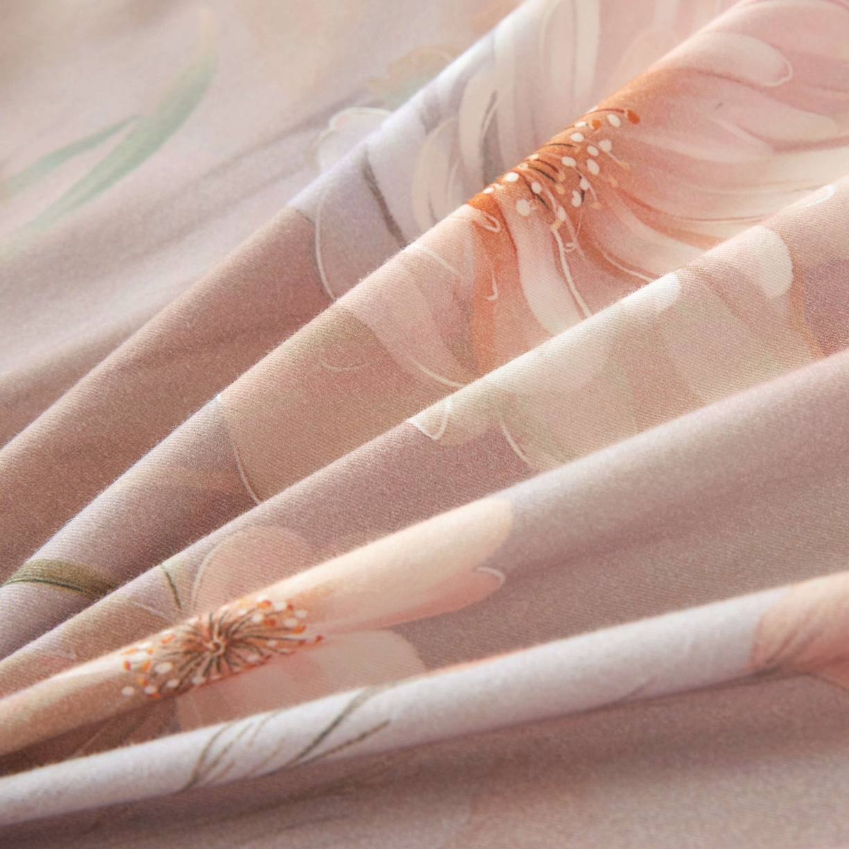 91家纺网 家纺一手货源 找家纺 缦彩 2025新款全棉纯棉磨毛枕套单枕套枕套单件 樱岛春缦紫