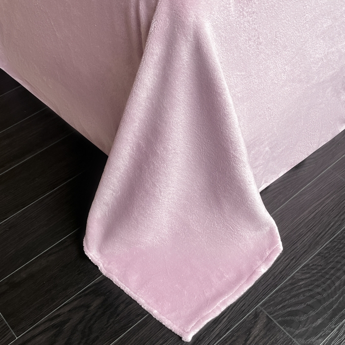 91家纺网 家纺一手货源 找家纺 云玲时尚 2025新款高克重泡泡牛奶绒四件套-泡芙 泡芙-紫色