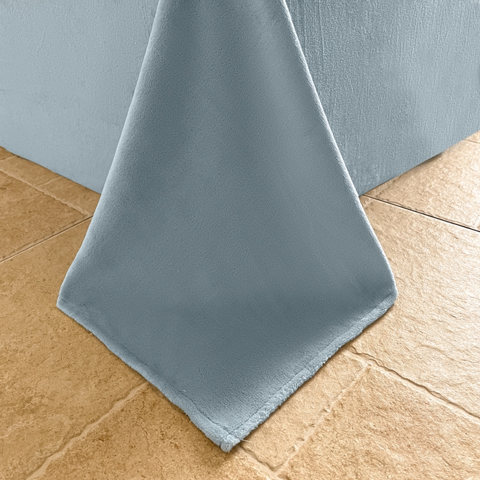 91家纺网 家纺一手货源 找家纺 云玲时尚 2025新款高克重牛奶绒雕花单被套-波浪 波浪水蓝