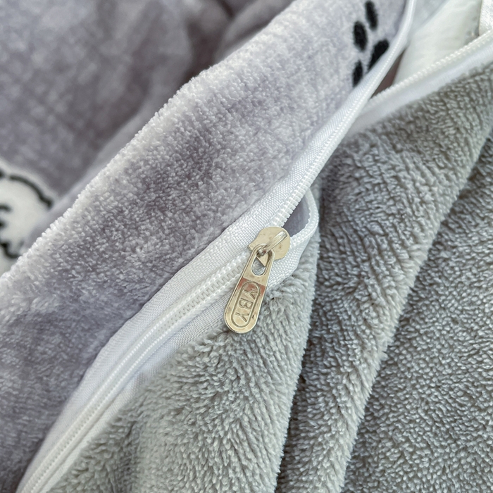 91家纺网 家纺一手货源 找家纺 仟网汇 2025新款双面牛奶绒四件套 阿奇灰