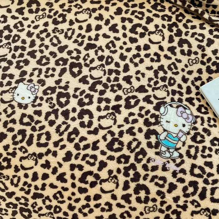 91家纺网 家纺一手货源 找家纺 仟网汇 2025新款双面牛奶绒四件套 豹纹KT- 咖