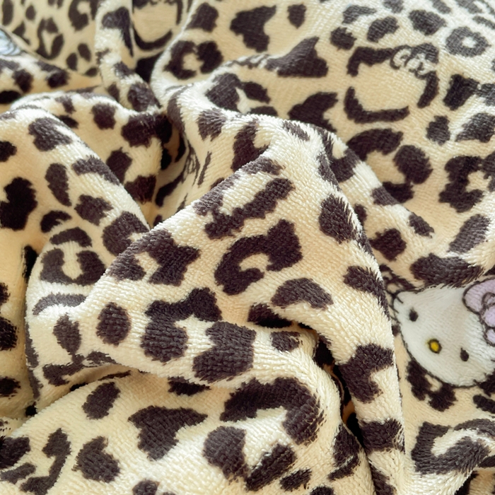 91家纺网 家纺一手货源 找家纺 仟网汇 2025新款双面牛奶绒四件套 豹纹KT- 咖