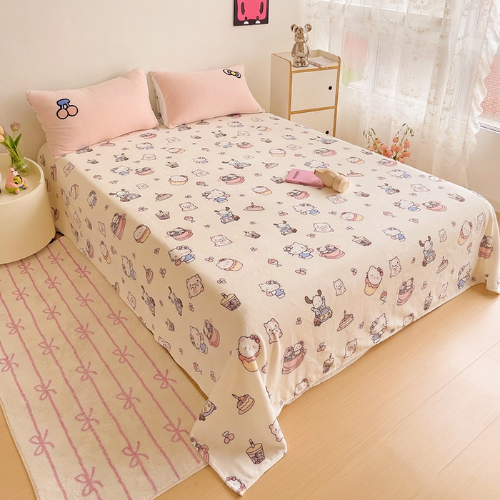 91家纺网 家纺一手货源 找家纺 （总）云锦家居 2025新款秋冬小清新高克重牛奶绒毛巾绣四件套