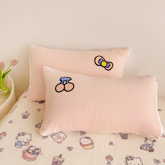 91家纺网 家纺一手货源 找家纺 （总）云锦家居 2025新款秋冬小清新高克重牛奶绒毛巾绣四件套