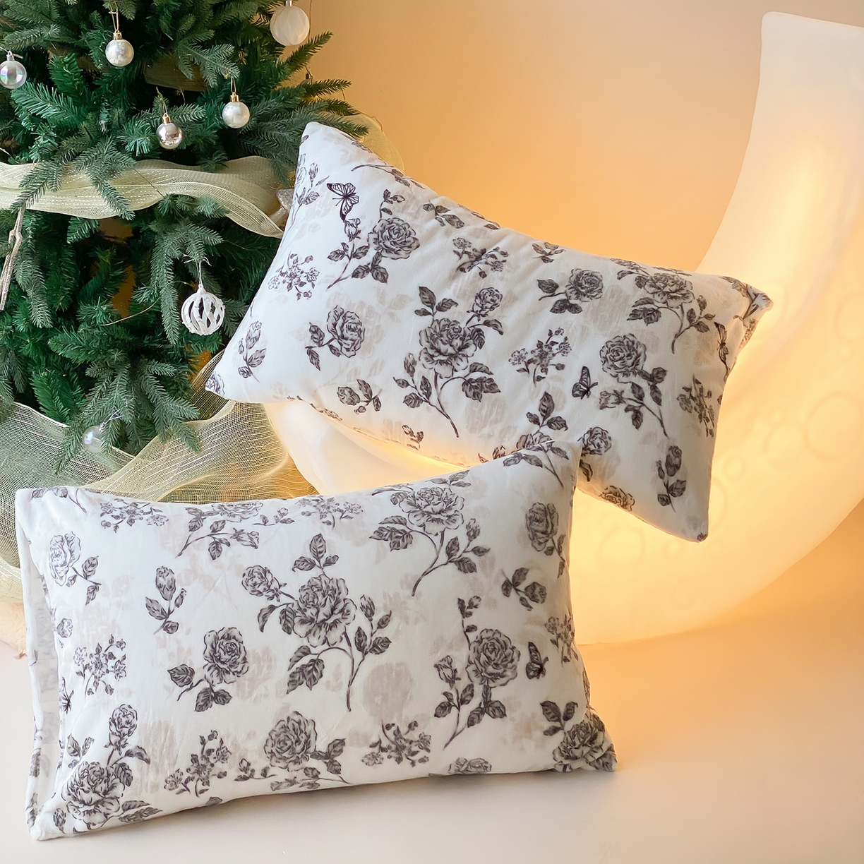 91家纺网 家纺一手货源 找家纺 （总）时光里 2025新款230克全消光印花牛奶绒系列单枕套