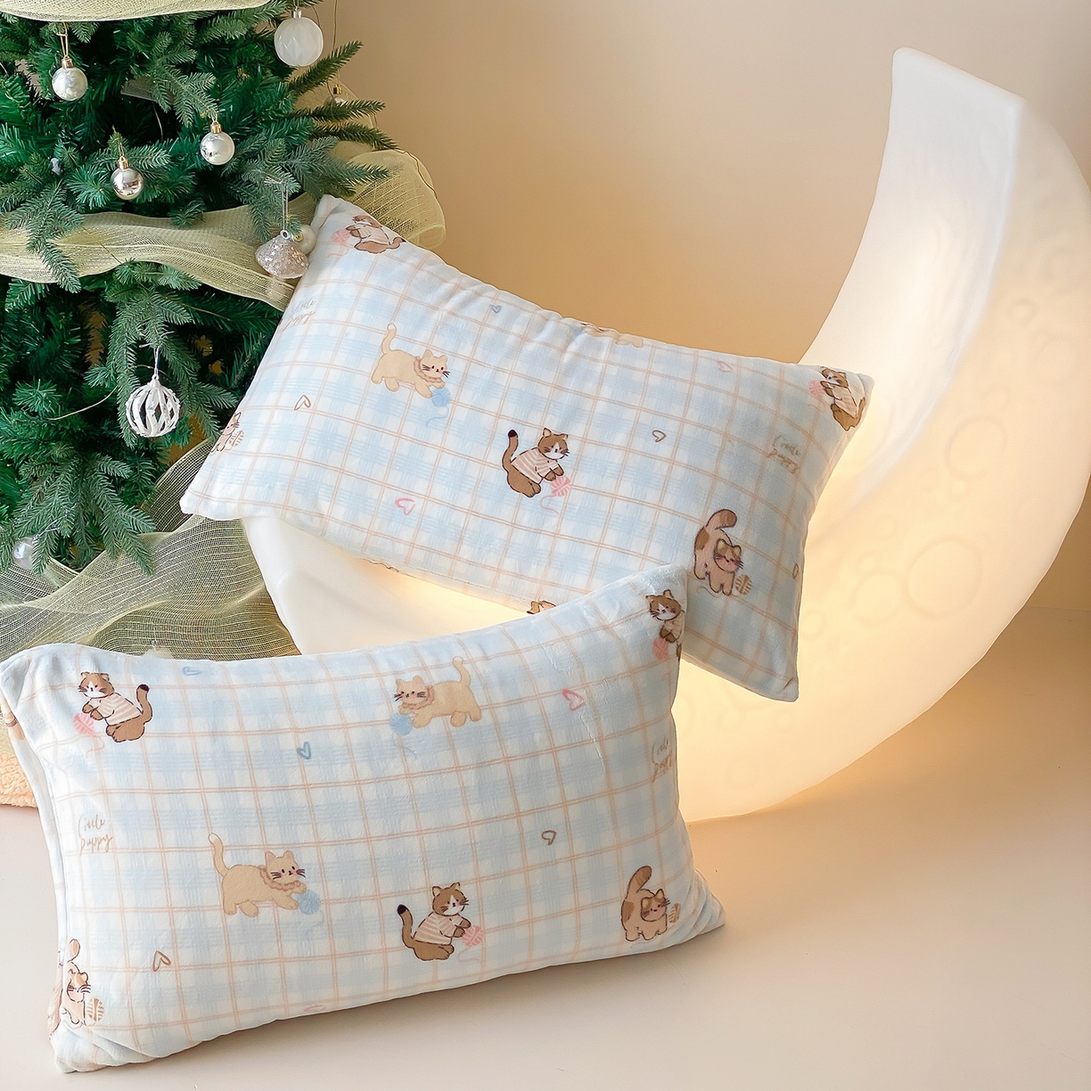 91家纺网 家纺一手货源 找家纺 （总）时光里 2025新款230克全消光印花牛奶绒系列单枕套