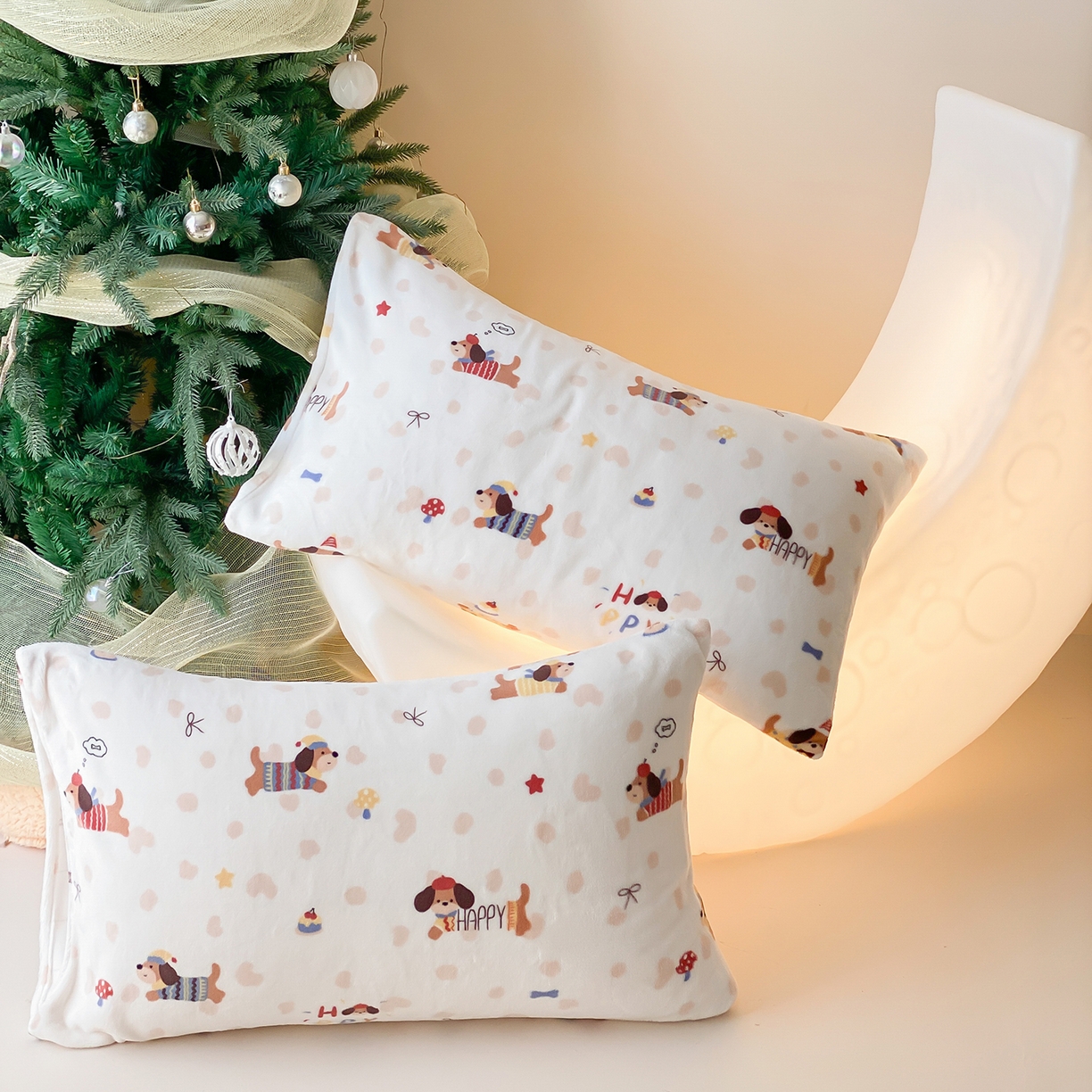 91家纺网 家纺一手货源 找家纺 （总）时光里 2025新款230克全消光印花牛奶绒系列单枕套