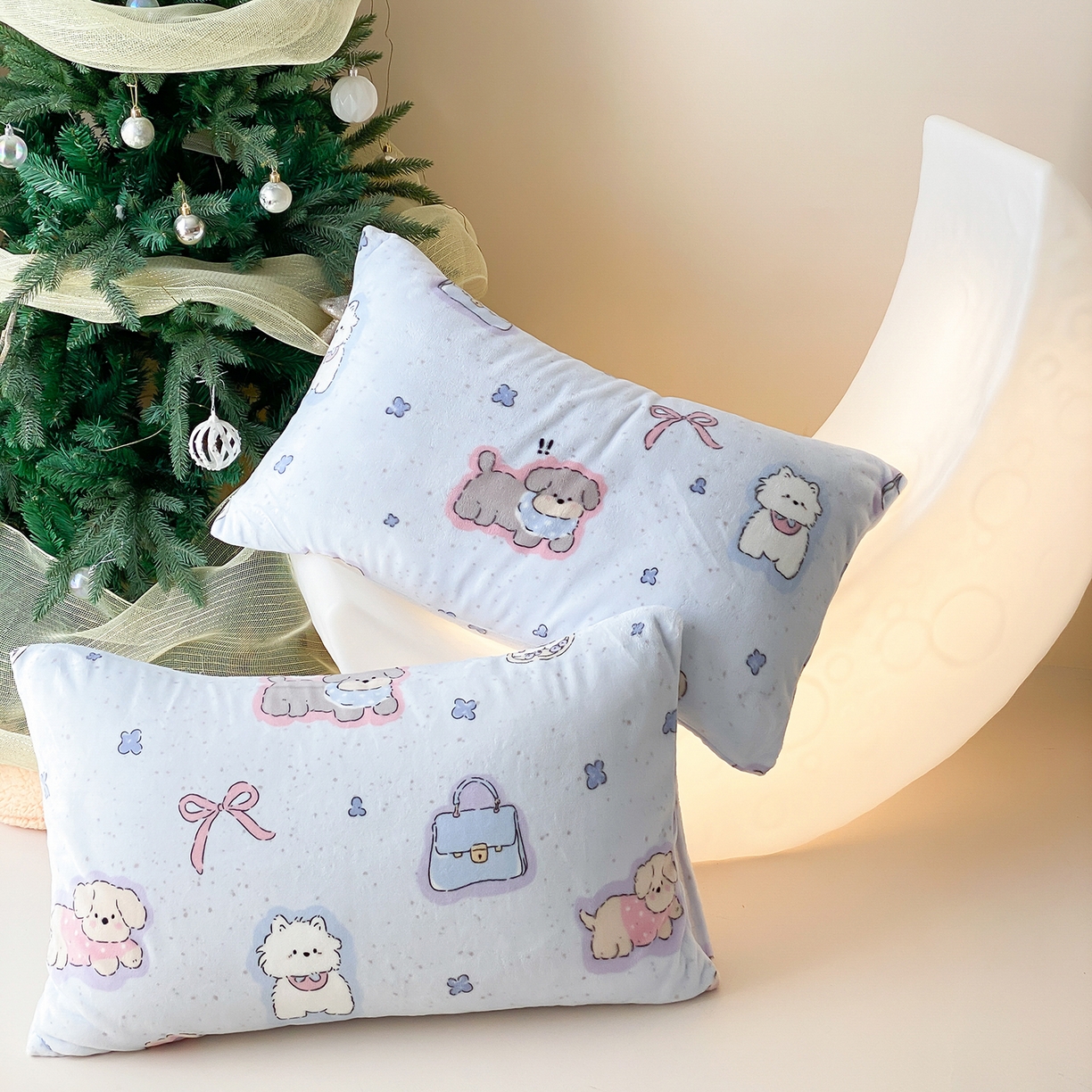 91家纺网 家纺一手货源 找家纺 （总）时光里 2025新款230克全消光印花牛奶绒系列单枕套