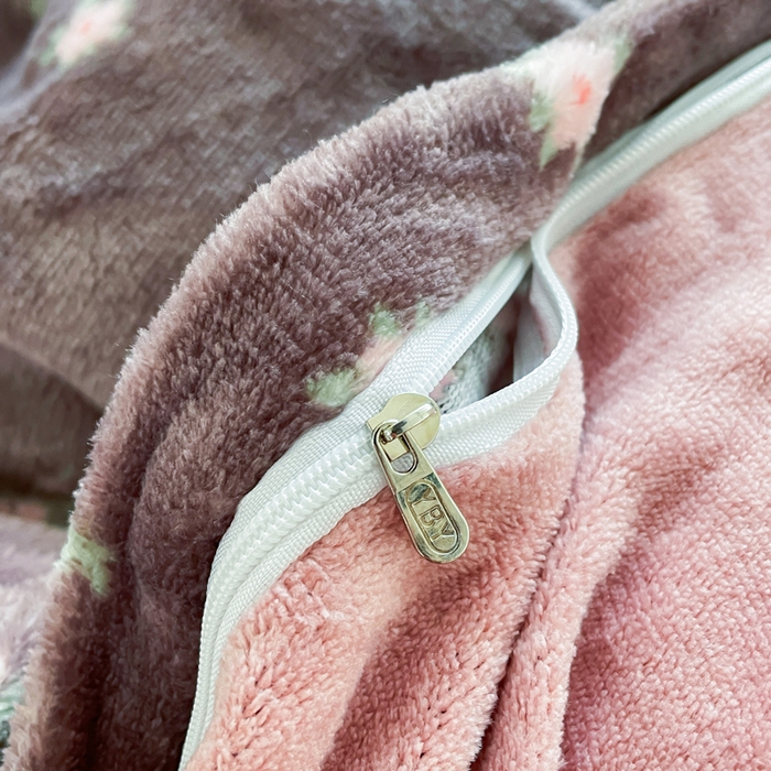 91家纺网 家纺一手货源 找家纺 仟网汇 2025新款双面牛奶绒四件套 香草紫花