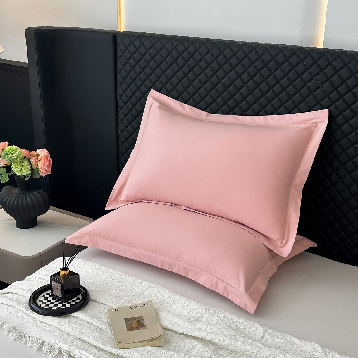 91家纺网 家纺一手货源 找家纺 （总）宝时兰 2025新款加厚100%全棉枕套单品磨毛纯棉单件（带一字绣工艺）