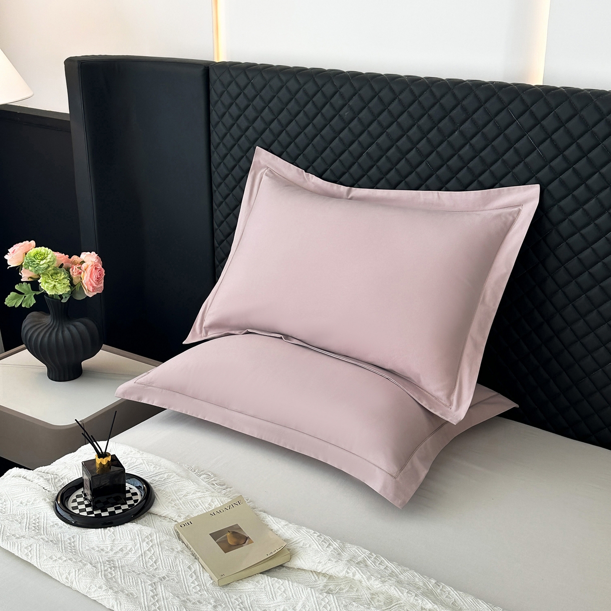 91家纺网 家纺一手货源 找家纺 （总）宝时兰 2025新款加厚100%全棉枕套单品磨毛纯棉单件（带一字绣工艺）