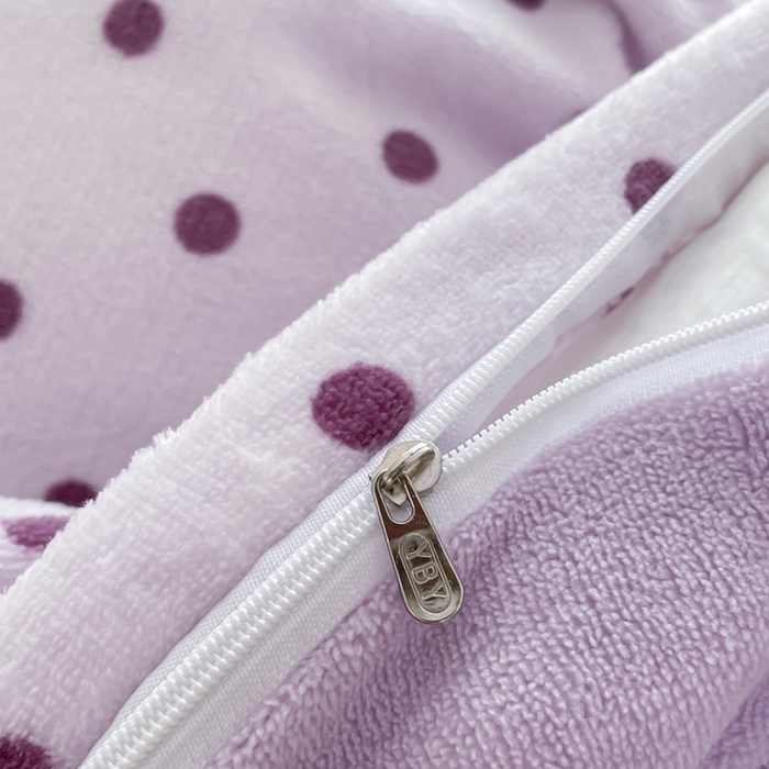 91家纺网 家纺一手货源 找家纺 仟网汇 2025新款双面牛奶绒四件套 紫啵啵