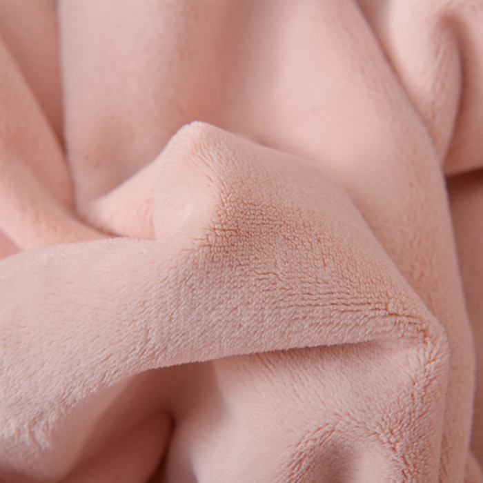 91家纺网 家纺一手货源 找家纺 米奈家居 2025新款A类高克重婴儿绒四件套-吉娜系列 淡雅粉