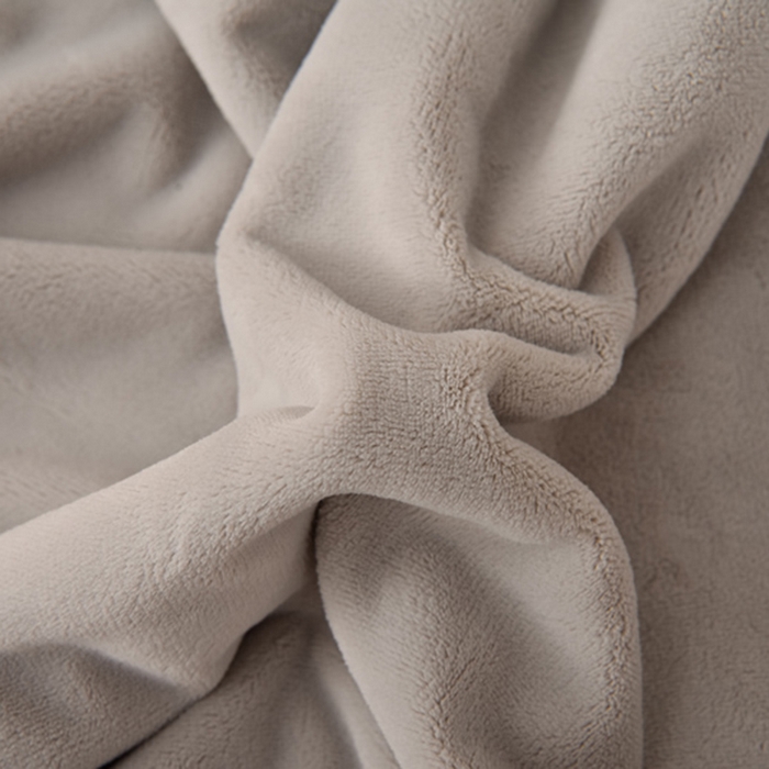 91家纺网 家纺一手货源 找家纺 米奈家居 2025新款A类高克重婴儿绒四件套-吉娜系列 绅士灰