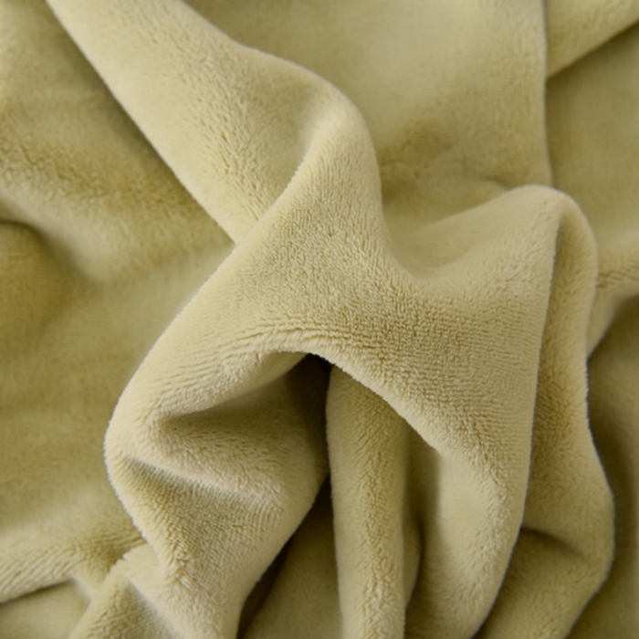 91家纺网 家纺一手货源 找家纺 米奈家居 2025新款A类高克重婴儿绒四件套-吉娜系列 豆沙绿