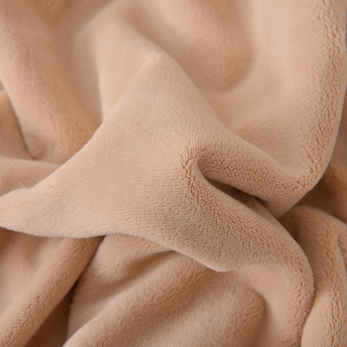 91家纺网 家纺一手货源 找家纺 米奈家居 2025新款A类高克重婴儿绒四件套-吉娜系列 浅杏色