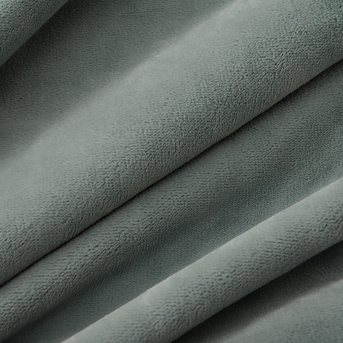 91家纺网 家纺一手货源 找家纺 米奈家居 2025新款A类高克重婴儿绒四件套-吉娜系列 孔雀绿