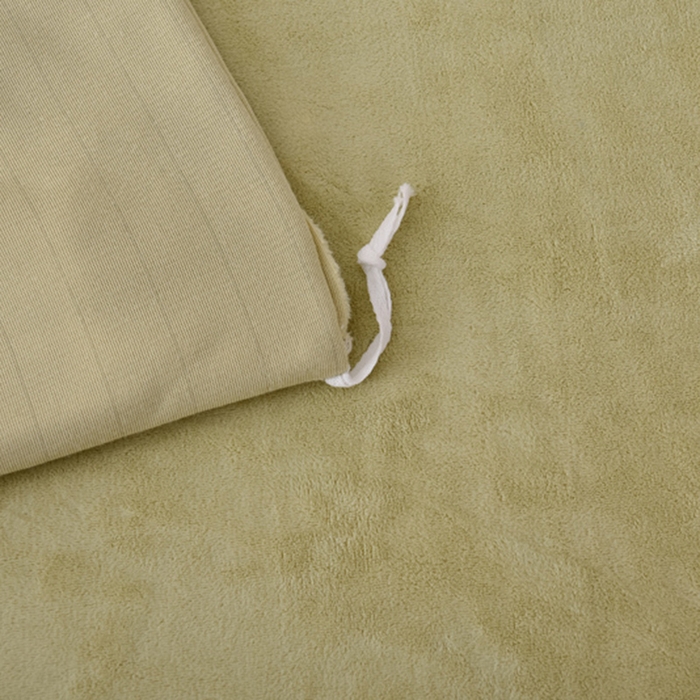 91家纺网 家纺一手货源 找家纺 米奈家居 2025新款A类高克重婴儿绒四件套-吉娜系列 豆沙绿