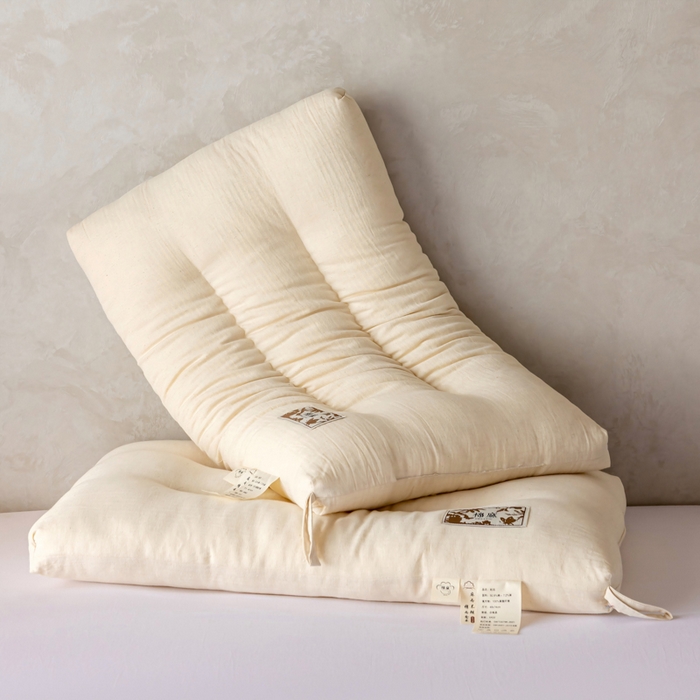 91家纺网 家纺一手货源 找家纺 （总）昕科 2025新款自然棉麻枕-生态棉麻枕头成人性价比亚麻枕芯