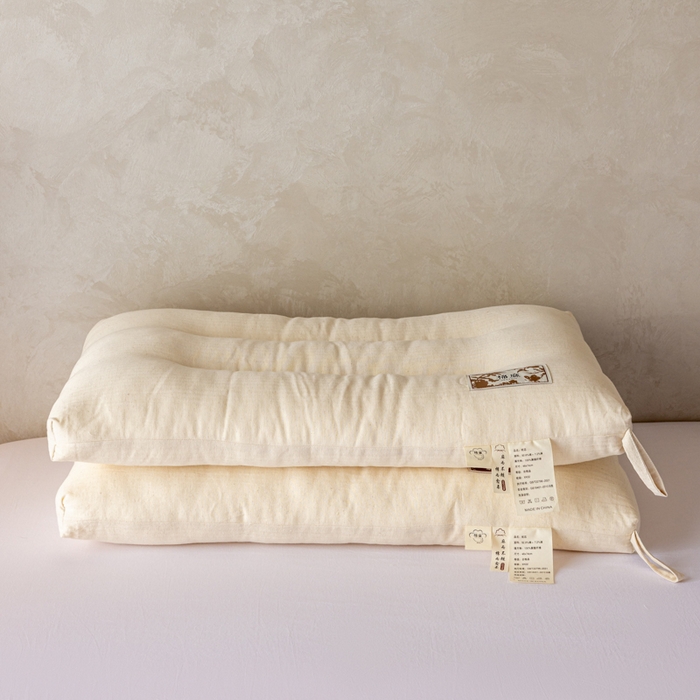 91家纺网 家纺一手货源 找家纺 （总）昕科 2025新款自然棉麻枕-生态棉麻枕头成人性价比亚麻枕芯