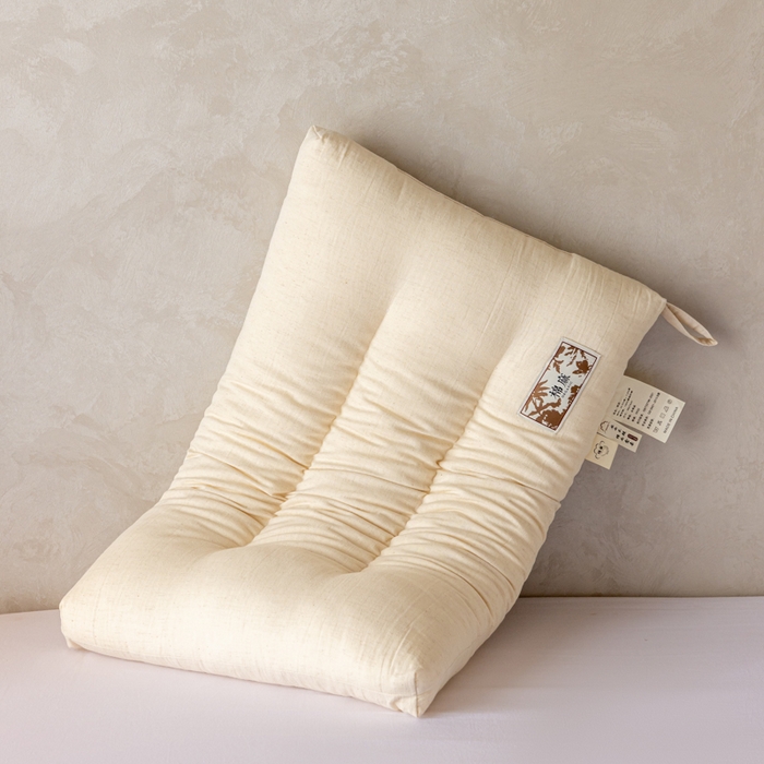 昕科 2025新款自然棉麻枕-生态棉麻枕头成人性价比亚麻枕芯 自然棉麻枕-低枕/一只装