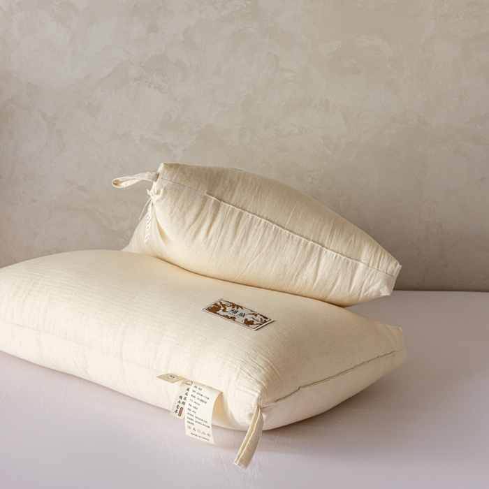 91家纺网 家纺一手货源 找家纺 昕科 2025新款自然棉麻枕-生态棉麻枕头成人性价比亚麻枕芯 自然棉麻枕-高枕/一只装