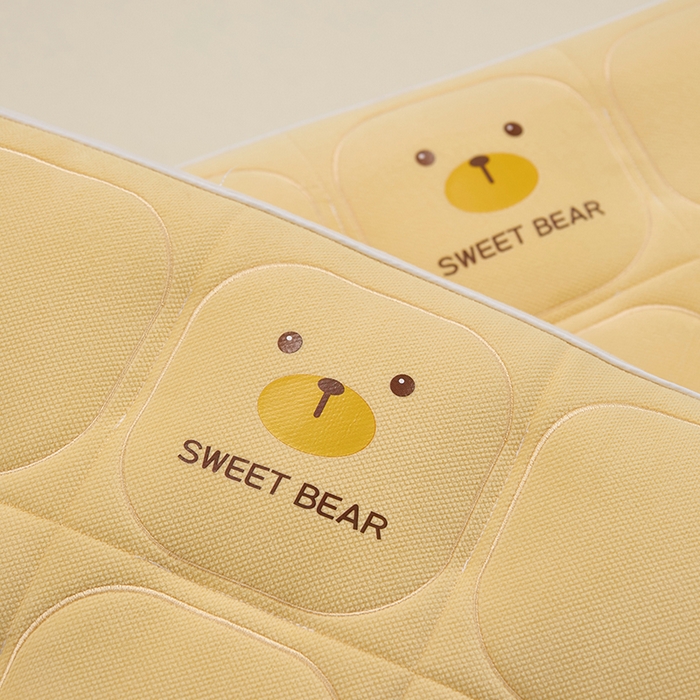 91家纺网 家纺一手货源 找家纺 （总）昕科 2025新款小熊豆乳面包枕-乳胶片定型枕头卡通萌趣成人立体枕芯